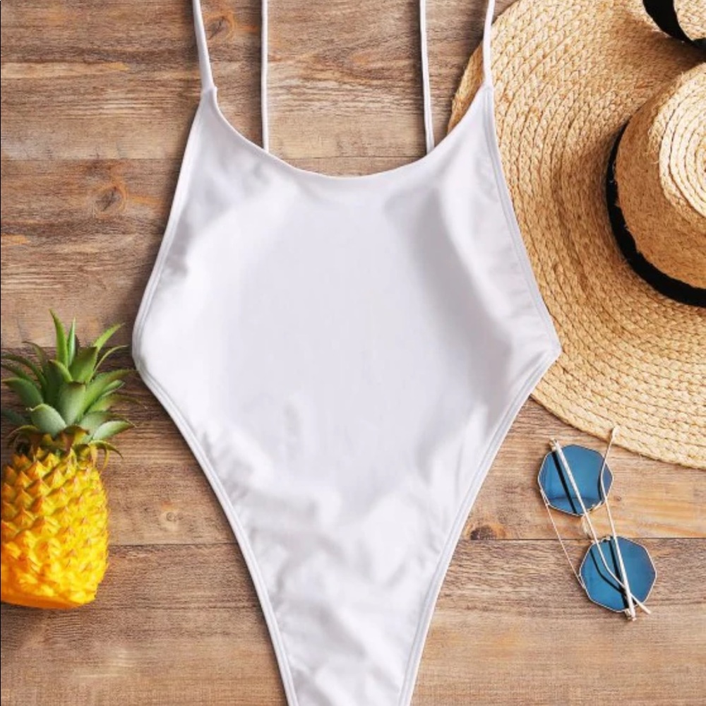 Cami backless high cut one piece